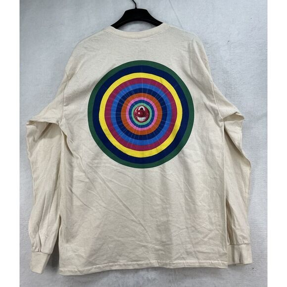 New Urban Outfitters Kenny Scharf Spirals Long Sleeve Tee Shirt - Picture 2 of 9
